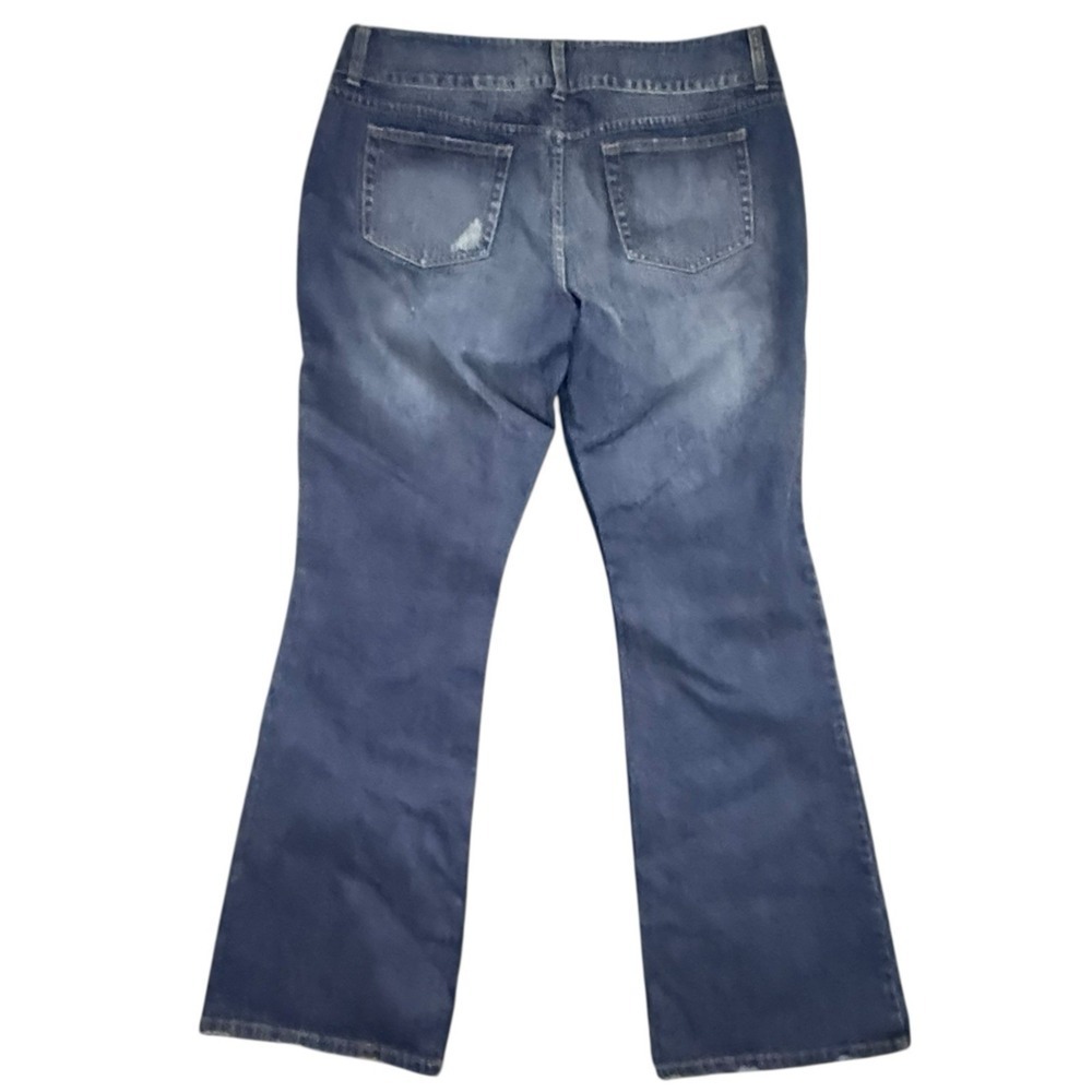 London Jean Women's Wide Leg Stretch Jeans Size 16 Blue Medium Wash - Picture 5 of 9